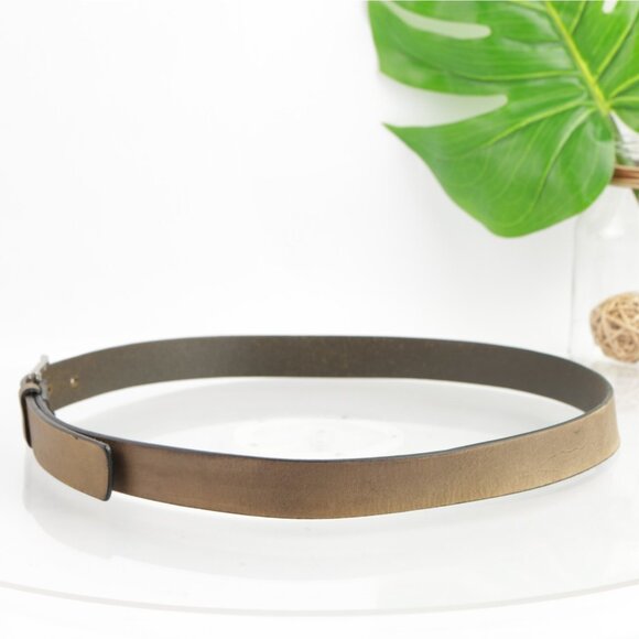 Calvin Klein Mens Belt Size 38 Genuine Leather Tan Khaki Beige Business Casual - Picture 6 of 16